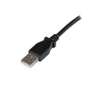 StarTech.com Cable Adaptador USB 2m para Impresora Acodado - 1x USB A Macho - 1x USB B Macho en Ángulo Izquierdo