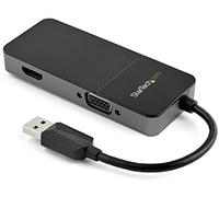 StarTech.com Cable Adaptador USB 3.0 a HDMI / VGA - 4K 1080 - Adaptador Gráfico Externo de Vídeo - Convertidor Externo de Vídeo para un Monitor Externo - Compatible con Mac y Windows