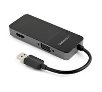 StarTech.com Cable Adaptador USB 3.0 a HDMI / VGA - 4K 1080 - Adaptador Gráfico Externo de Vídeo - Convertidor Externo de Vídeo para un Monitor Externo - Compatible con Mac y Windows