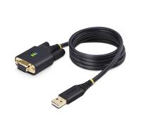 StarTech.com Cable Adaptador USB a Serie de Módem Nulo RS232 1m - Retención COM