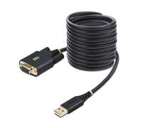 StarTech.com Cable Adaptador USB a Serie de Módem Nulo RS232 3m - Retención COM