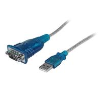 StarTech.com Cable Adaptador USB a Serie RS232 de 1 Puerto Serial DB9, Macho a M