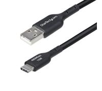 StarTech Cable cargador USB-A a USB-C 4 m 3A USB 2.0 TPE M/M Negro