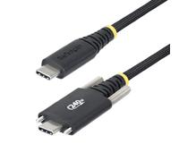 StarTech.com Cable Cargador USB-C de 3m - Tornillos Laterales de Fijación - Cable USB Tipo C de Carga EPR de 240W (5A) - Cable USB 2.0 - Cable Resistente con Recubrimiento de Silicona - USB-IF