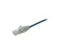 StarTech.com Cable Cat6 de 50cm - Delgado - con Conectores RJ45 sin Enganches - Azul
