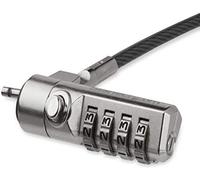 StarTech.com - Cable con Candado de Seguridad con Clave para Ordenador Portátil - con Bisagra Giratoria - con Candado de Combina