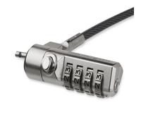 StarTech.com - Cable con Candado de Seguridad con Clave para Ordenador Portátil - con Bisagra Giratoria - con Candado de Combina