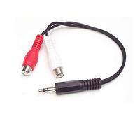 StarTech.com Cable Convertidor Adaptador Audio 15cm Mini Jack 3,5 mm a RCA Estéreo - Conversor