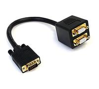 StarTech.com Cable de 30cm Duplicador Divisor de Vídeo VGA de 2 puertos Salidas Compacto - Bifurcador