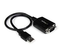 StarTech.com Cable 0,3m USB a Puerto Serie Serial RS232 DB9 con Retención del Puerto de Asignación COM