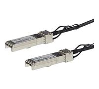 StarTech.com Cable de 0,5m Twinax Direct Attach SFP+ a SFP+ - 10G Compatible con MSA sin Codificar - DAC de Cobre SFP+ de 10 GbE - Módulo Transceptor Pasivo de Bajo Poder de 10 Gbps (SFP10GPC05M)