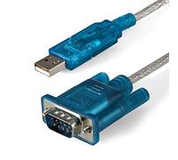 StarTech.com Cable de 0,9m Adaptador de USB a Puerto Serie Serial RS232 - Conversor USB a Serie de 1Mbps - 1x DB9 Macho - 1x USB A Macho (ICUSB232SM3)