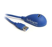 StarTech.com Cable de 1,5m de Extensión Alargador USB 3.0 (5Gbps) SuperSpeed - Base Dock - Macho a Hembra USB A - Extensor de Sobremesa - Azul