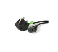StarTech.com Cable de 1,8m de Alimentación de Ordenador, 18AWG, BS 1363 a C13, 10A 250V, Cable de Alimentación de Repuesto, Cable de TV/Monitor, Adaptador de Corriente para el Reino Unido (PXT101UK)