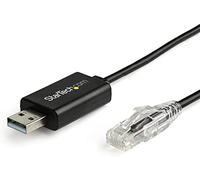 StarTech – Cable Rollover para consola Cisco – USB a RJ45 – 1,8 m – Negro
