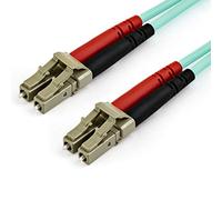 StarTech.com Cable de 10m de Fibra Óptica Multimodo LC/UPC a LC/UPC OM4 - 50/125µm - Fibra LOMMF/VCSEL - Redes de 100G - Cable LSZH - Baja Pérdida de Inserción - Low Insertion Loss (450FBLCLC10)