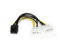 Cable - StarTech.com LP4PCIEX8ADP Cable 15cm Adaptador LP4 a PCI Express 8 Pin Tarjeta Grafica