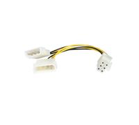 Startech Cable Adaptador Lp4 A Pcie 6 Pin One Size Black