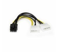 Cable - StarTech.com LP4PCIEX8ADP Cable 15cm Adaptador LP4 a PCI Express 8 Pin Tarjeta Grafica