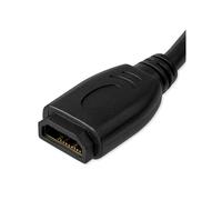 StarTech.com - Cable de 15cm de Extensión Alargador HDMI 2.0 de Alta Velocidad con Ethernet - Extensor de Puertos - Cable para C