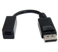 StarTech.com Cable de 15cm Adaptador DisplayPort Macho a Mini DisplayPort Hembra - DP a Mini DP - Negro ( DP2MDPMF6IN )