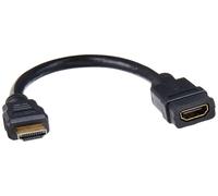 StarTech.com Cable de 15cm Extensor HDMI - Cable HDMI Corto Macho a Hembra - Cab