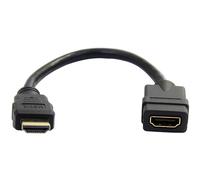 StarTech.com Cable de 15cm Extensor HDMI - Cable HDMI Corto Macho a Hembra - Cable Alargador HDMI 4K - Extensión HDMI UHD 4K 30Hz Macho a Hembra - HDMI 1.4 de Alta Velocidad - 30AWG (HDMIEXTAA6IN)
