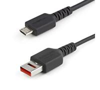 StarTech Cable adaptador USB-A a Micro-USB USBSCHAU1M – Bloqueador de datos, carga segura 1 m