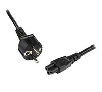 StarTech.com - Cable de 1m de Alimentación con 3 Clavijas para Ordenador Portátil - Cable Schuko CEE7 a C5 Hoja de Trébol