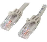 StarTech.com Cable de 1m Gris de Red Fast Ethernet Cat5e RJ45 sin Enganche - Cable Patch Snagless