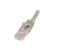 StarTech.com Cable de 1m Gris de Red Fast Ethernet Cat5e RJ45 sin Enganche - Cable Patch Snagless