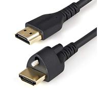 StarTech Cable HDMI 2.0 con Tornillo de Fijación 4K 60Hz HDR 1m Negro M/M