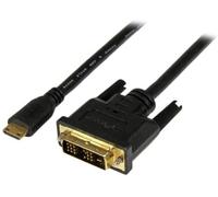 StarTech Cable HDCDVIMM1M Mini HDMI a DVI‑D macho a macho 1 m (1920x1200)