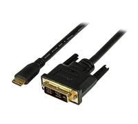 ST HDCDVIMM1M - Cable, Mini conector HDMI a conector DVI-D, 1 m..