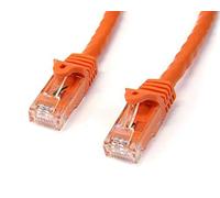 StarTech.com Cable de 1m Naranja de Red Gigabit Cat6 Ethernet RJ45 sin Enganche - Cable Patch Snagless Macho a Macho