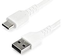 StarTech Cable USB 2.0 a USB-C RUSB2AC1MW 1 m — carga y datos, fibra de aramida, blanco
