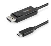 StarTech.com Cable de 1m USB C a DisplayPort 1.2 de 4K a 60Hz - Cable Adaptador de Vídeo Bidireccional DP a USB-C o USB-C a DP Reversible - HBR2/HDR - Cable de Monitor USB tipo C/TB3