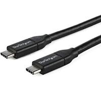 StarTech Cable USB-C USB2C5C1M - 1 m, PD 5A, USB 2.0, USB-IF certificado - Negro