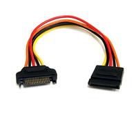 StarTech.com Cable de 20cm de Extensión de Alimentación Corriente SATA - 15 pines