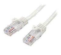 StarTech.com Cable de 2m Blanco de Red Fast Ethernet Cat5e RJ45 sin Enganche - Cable Patch Snagless