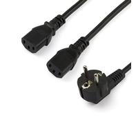 StarTech Cable de alimentación Schuko CEE7 a 2x C13 PXT101YEU2M 2 m 18AWG 10A 250V