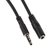 StarTech Cable extensor Jack 3,5 mm estéreo 4 pines Macho-Hembra 1 m Negro