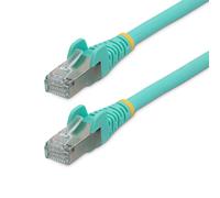StarTech.com Cable de 2m de Red Ethernet CAT6a - Aguamarina - Low Smoke Zero Hal