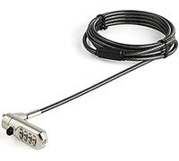 StarTech Cable seguridad para portátil Ltlocknano 2 m ranura Nano candado combinación Negro/Plateado