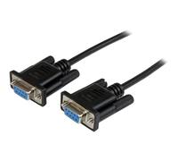 StarTech.com Cable de 2m Nulo de Módem Serie RS232 DB9 - Hembra a Hembra - Color Negro