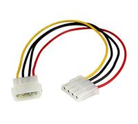 StarTech.com - Cable de 30cm de Extensión de Alimentación Corriente Molex LP4 - 4 pines Macho a Hembra