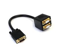 StarTech.com Cable de 30cm Duplicador Divisor de Vídeo VGA de 2 puertos Salidas Compacto - Bifurcador