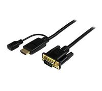 Startech Converter Hdmi Vga 3 M One Size Black