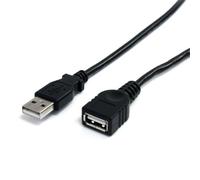 StarTech.com Cable de 3m de Extensión Alargador USB 2.0 USB A Macho a USB A Hembra - Negro
