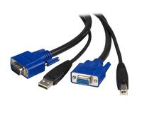 StarTech.com Cable de 3m KVM USB Universal 2 en 1 One size Casual